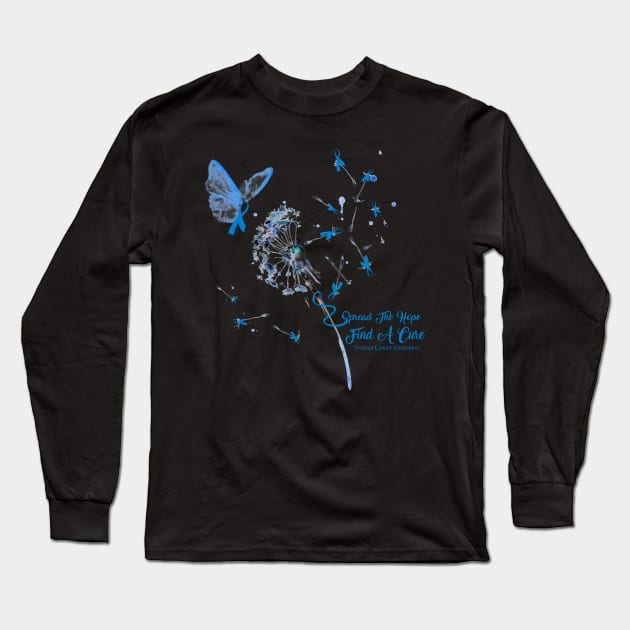 Spread The Hope Ovarian Cancer Awareness Long Sleeve T-Shirt by Bensonn